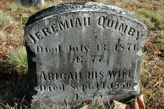 Jeremiah and Abigail Quimby of Hill
